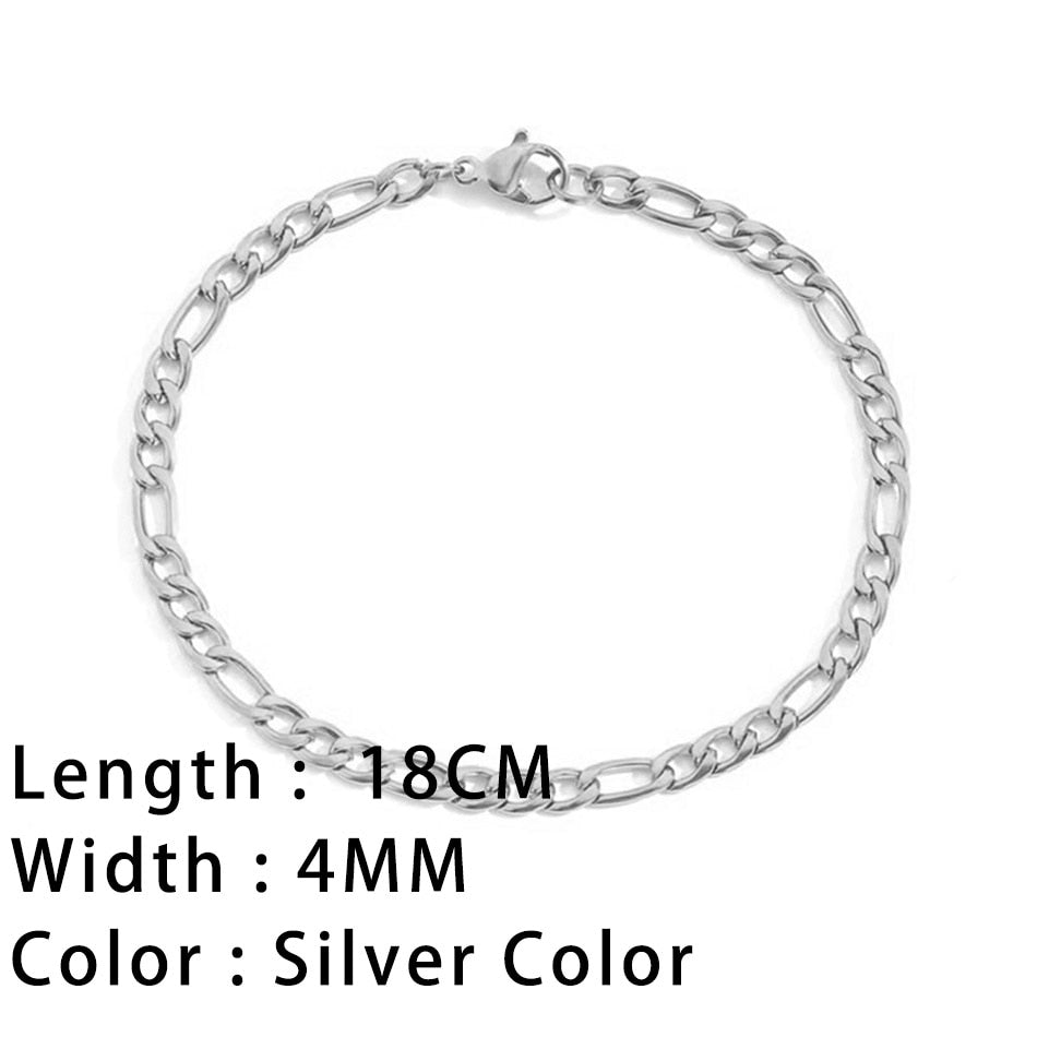 SUNIBI Classic Snake Chain Bracelets for Women Trend Gold Plated