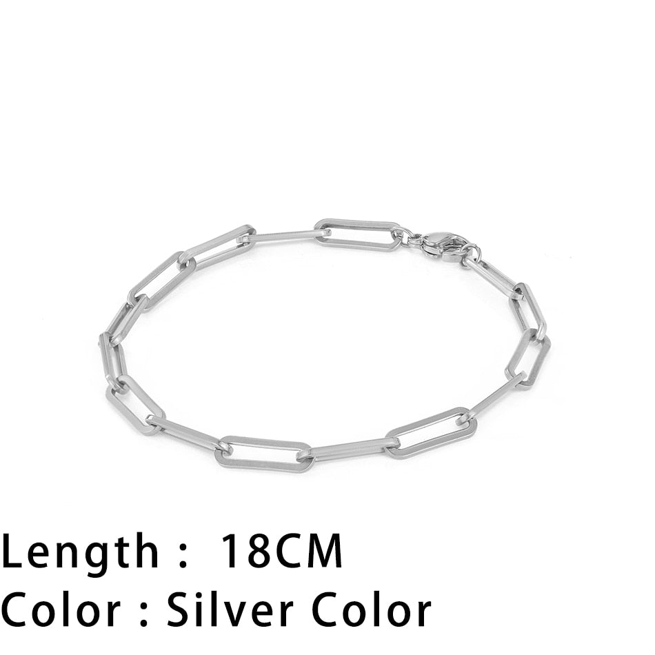 SUNIBI Classic Snake Chain Bracelets for Women Trend Gold Plated