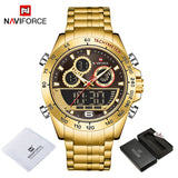 Luxury Gold Watches Mens Military Sport Quartz Digital Chronograph Wrist watch
