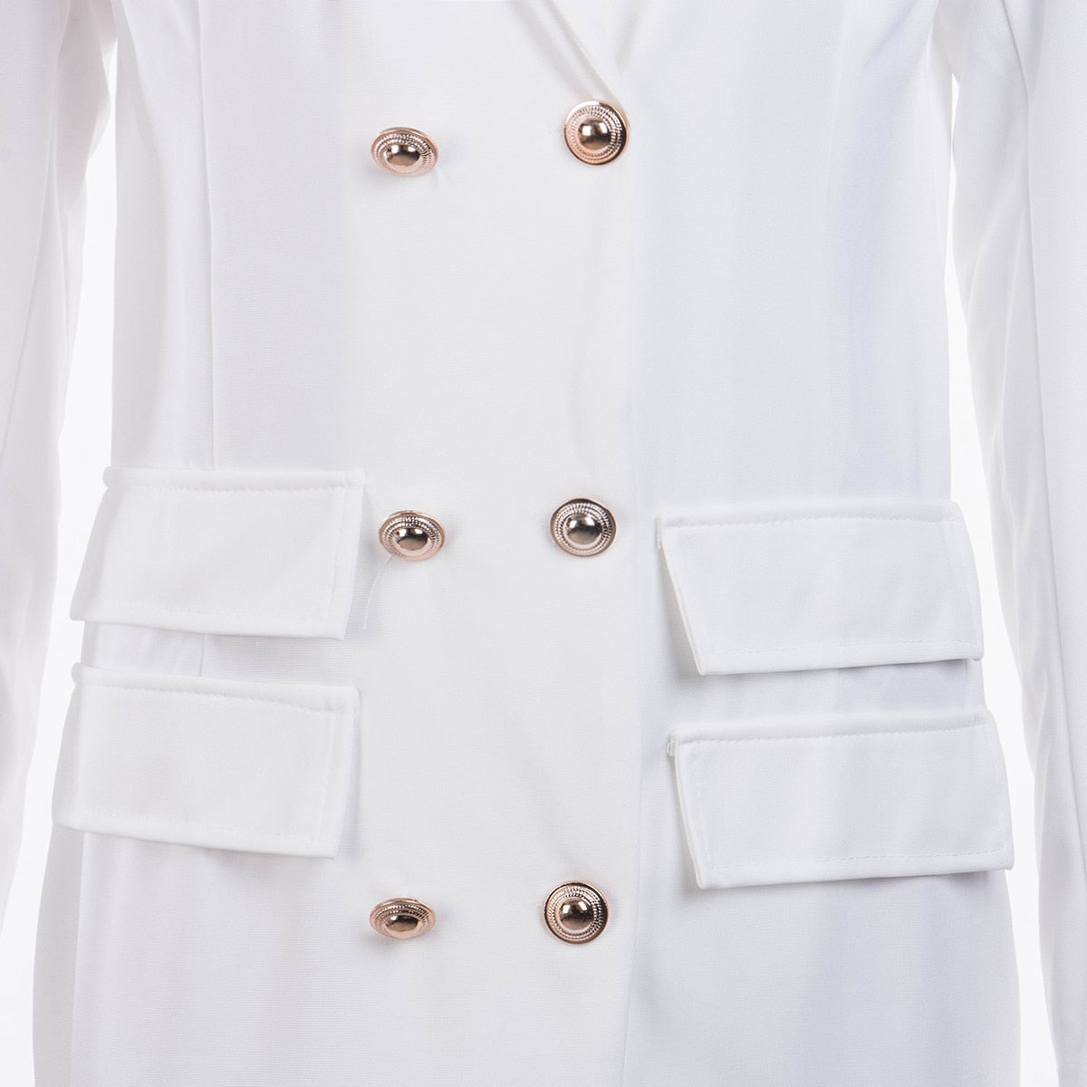 Elegant Dresses women dress Office casual blazer white Black dress