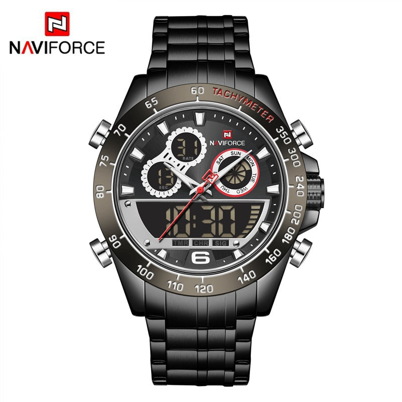 Luxury Gold Watches Mens Military Sport Quartz Digital Chronograph Wrist watch