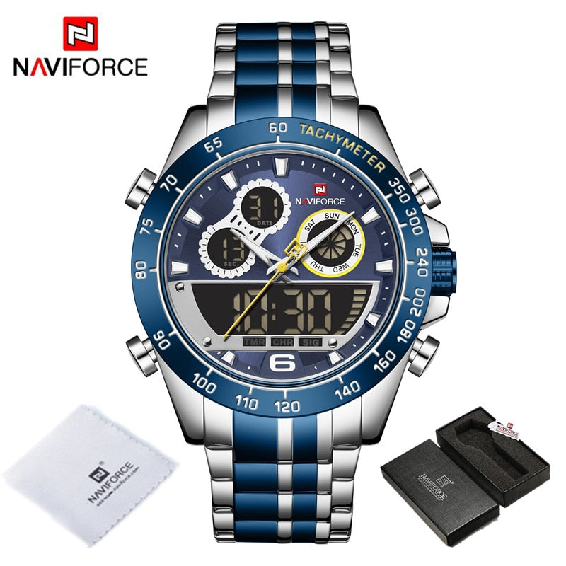 Luxury Gold Watches Mens Military Sport Quartz Digital Chronograph Wrist watch