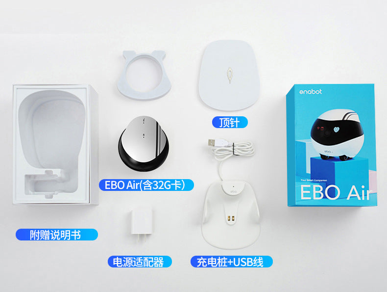 Enabot EBO AIR EBO SE Intelligent Robot Wireless Camera Robot Remote Monitoring Pet Companion Robot Realtime Control Custom Gift