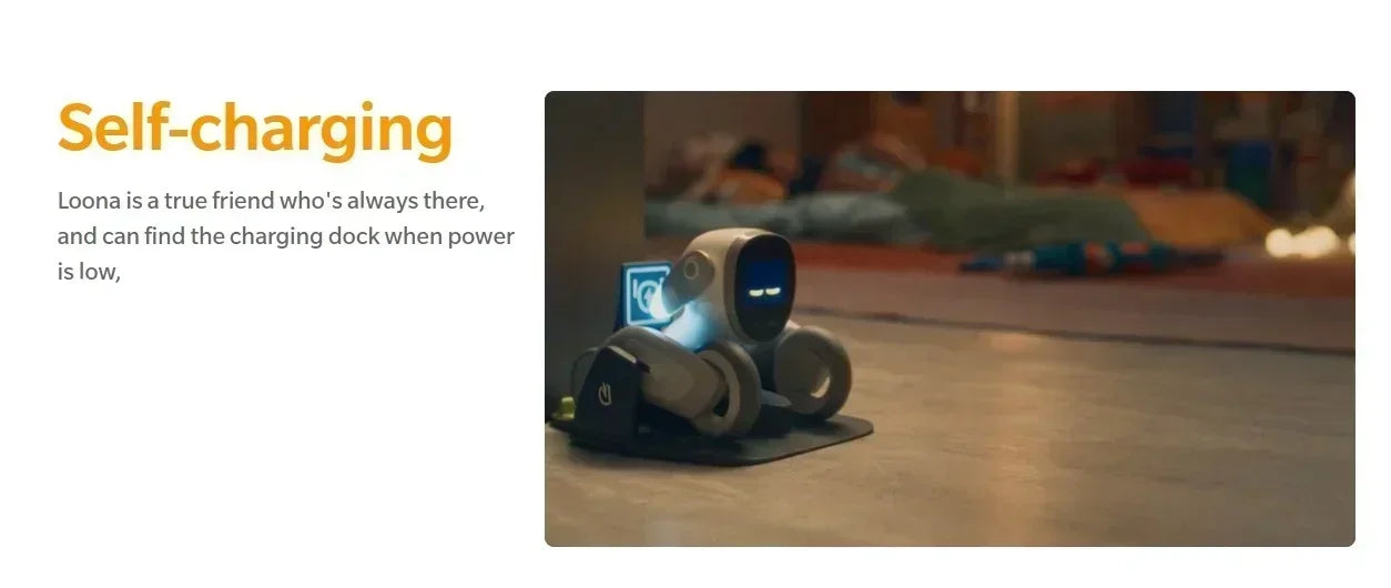 Loona Automatic Follow Dog Smart AI Facial Recognition Robot Intelligent Robot Intellig Entemotional Support Children Gifts