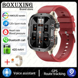 2025 For Xiaomi New Rugged Military GPS Smart Watch Men Bluetooth Call Health Monitoring AI Voice Sports Waterproof Smartwatches