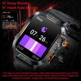 New LIGE Voice Assistant Calling Smartwatch 1.96 inch AMOLED Display Smart Watch 24H Health Monitoring Sports Smartwatch for Men