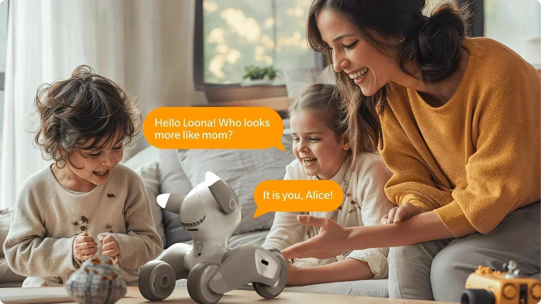 Loona Automatic Follow Dog Smart AI Facial Recognition Robot Intelligent Robot Intellig Entemotional Support Children Gifts