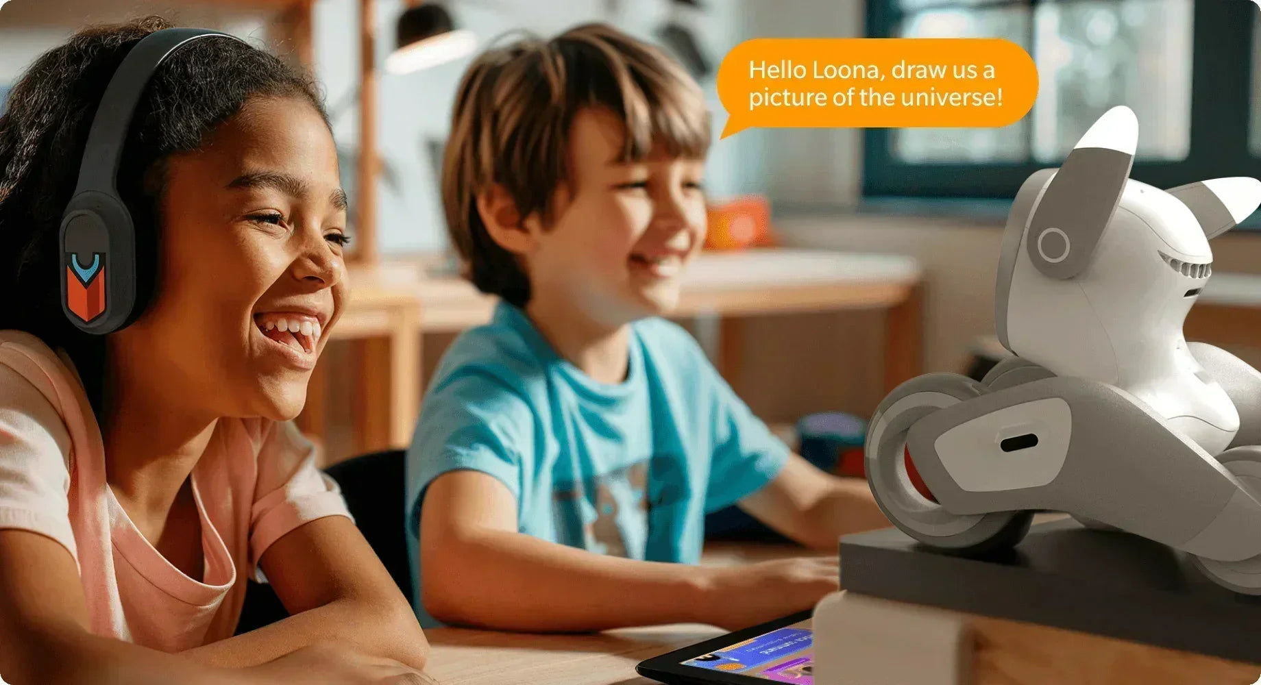 Loona Automatic Follow Dog Smart AI Facial Recognition Robot Intelligent Robot Intellig Entemotional Support Children Gifts