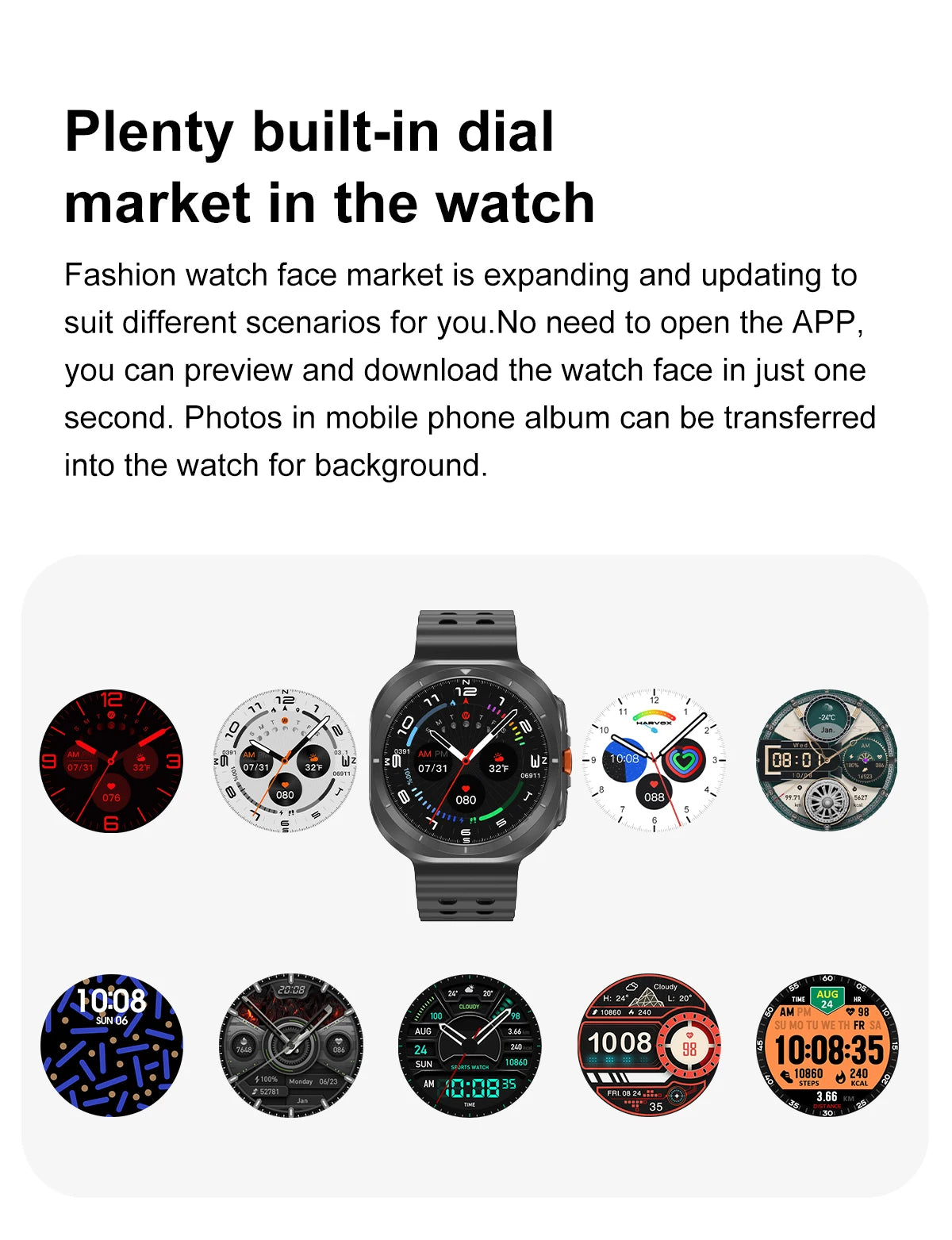 2025New Galaxy Watch 7 Ultra Smart Watch Men 32GB Memory GPS NFC 1.5"AMOLED Screen Fitness Tracker Health Smartwatch For Samsung
