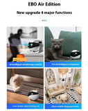 Enabot EBO AIR EBO SE Intelligent Robot Wireless Camera Robot Remote Monitoring Pet Companion Robot Realtime Control Custom Gift