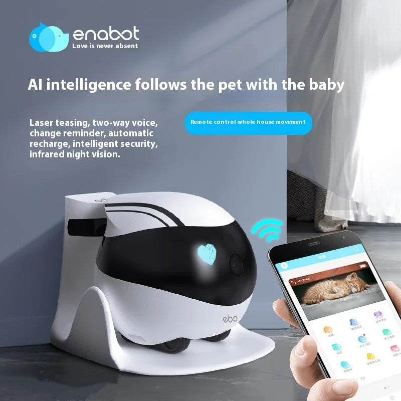 Enabot EBO AIR EBO SE Intelligent Robot Wireless Camera Robot Remote Monitoring Pet Companion Robot Realtime Control Custom Gift