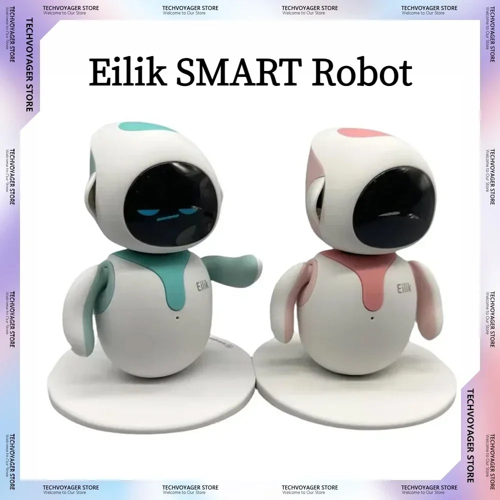 Original Eilik Blue/Pink Smart Robot Vocal Emotional Interaction Multiple Mode Electronic Automation Ai Robot Cute Child Gifts