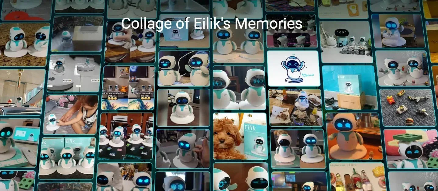 Original Eilik Blue/Pink Smart Robot Vocal Emotional Interaction Multiple Mode Electronic Automation Ai Robot Cute Child Gifts