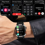 New LIGE Voice Assistant Calling Smartwatch 1.96 inch AMOLED Display Smart Watch 24H Health Monitoring Sports Smartwatch for Men
