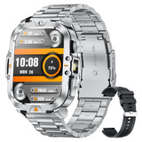 LIGE 2.01-inch HD Screen Men Smart Watch With Flashlight Outdoor Sports Men Watch IP68 Waterproof Health Monitor Call Smartwatch