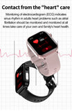 LIGE 2025 New AI Healthy Diagnosis Blood Lipid Uric Acid Blood Pressure Smart Watch Men ECG+PPG Bluetooth Call Health Smartwatch