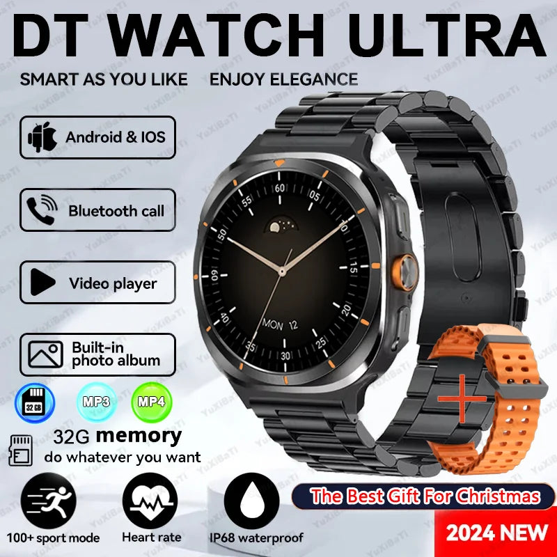 2025New Galaxy Watch 7 Ultra Smart Watch Men 32GB Memory GPS NFC 1.5"AMOLED Screen Fitness Tracker Health Smartwatch For Samsung