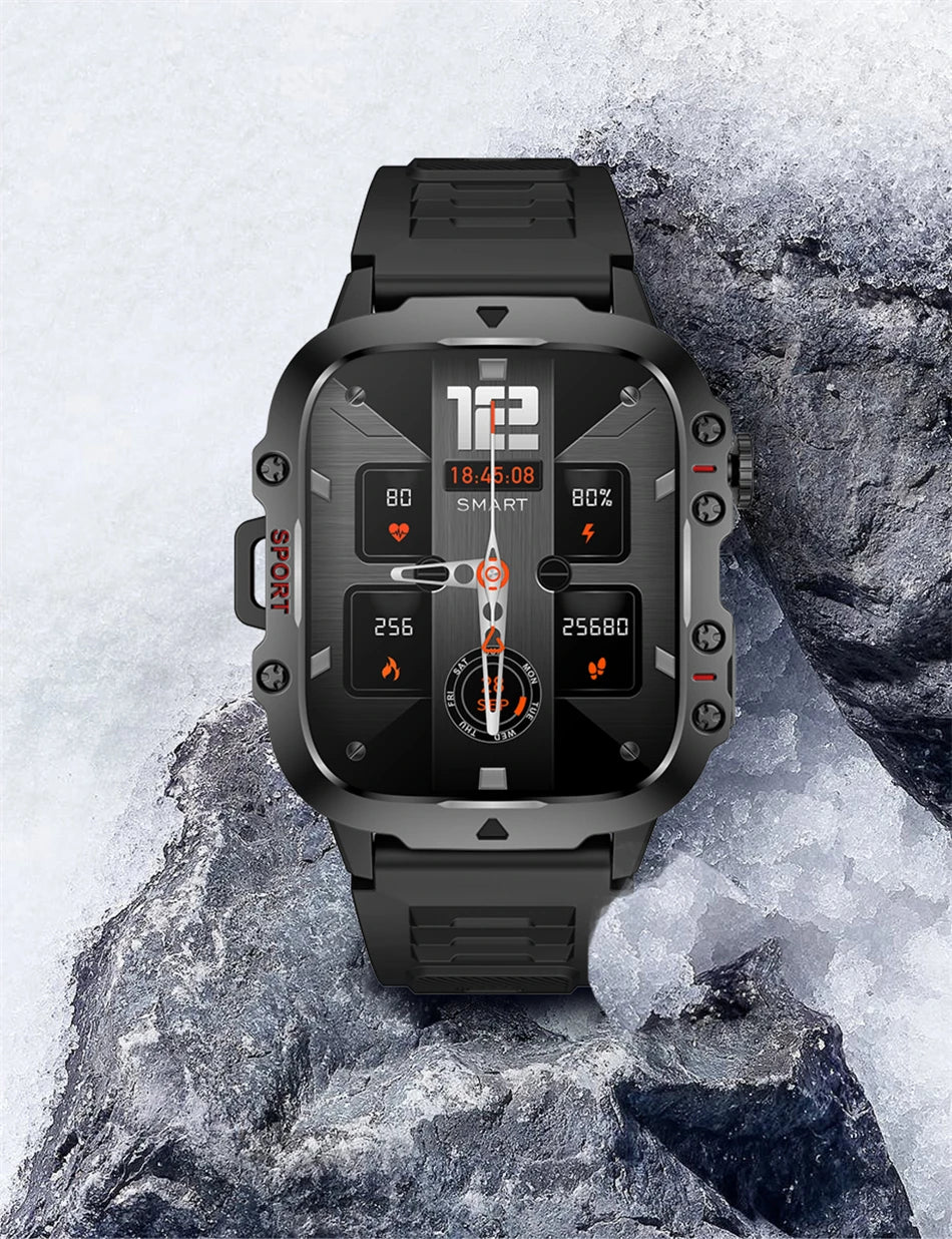 2025 For Xiaomi New Rugged Military GPS Smart Watch Men Bluetooth Call Health Monitoring AI Voice Sports Waterproof Smartwatches