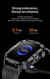 LIGE 2.01-inch HD Screen Men Smart Watch With Flashlight Outdoor Sports Men Watch IP68 Waterproof Health Monitor Call Smartwatch