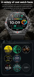Military Grade AMOLED Smart Watch Men GPS Positioning 500 mAh Large Battery Health Monitoring 100+ Sports Mode Smartwatch 2025