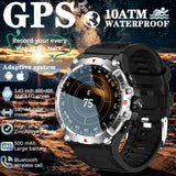 Military Grade AMOLED Smart Watch Men GPS Positioning 500 mAh Large Battery Health Monitoring 100+ Sports Mode Smartwatch 2025