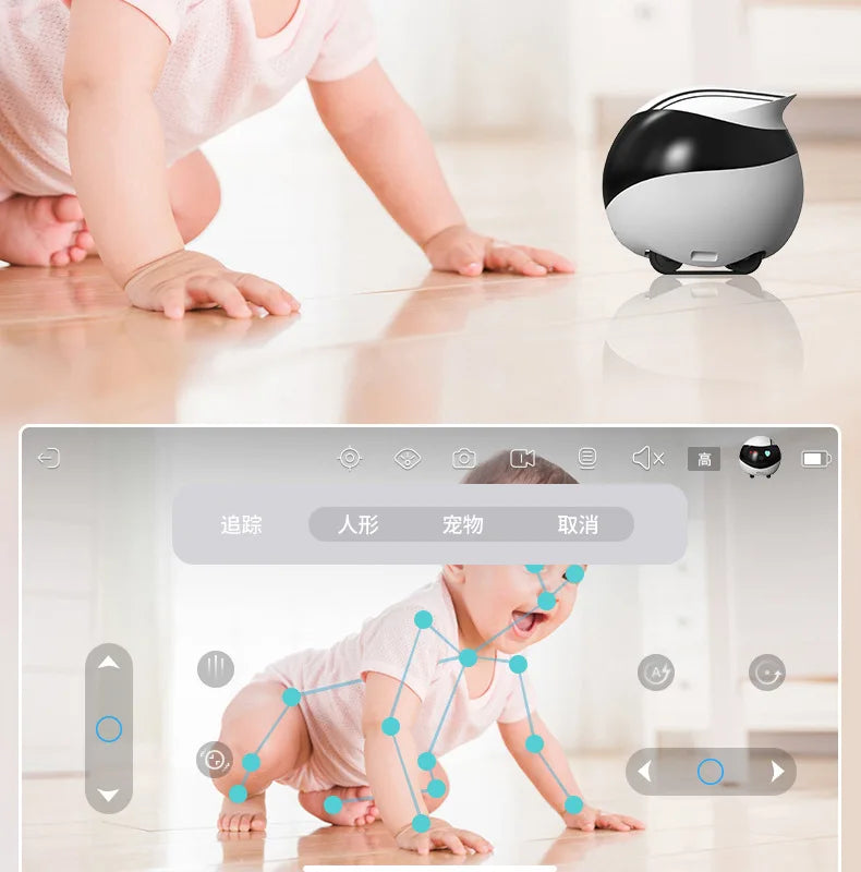 Enabot EBO AIR EBO SE Intelligent Robot Wireless Camera Robot Remote Monitoring Pet Companion Robot Realtime Control Custom Gift