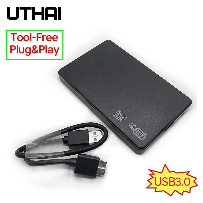 UTHAI T22 2.5" SATA to USB3.0 HDD Enclosure Mobile Hard Drive Cases for SSD External Storage HDD Box With USB3.0/2.0 Cable ABS
