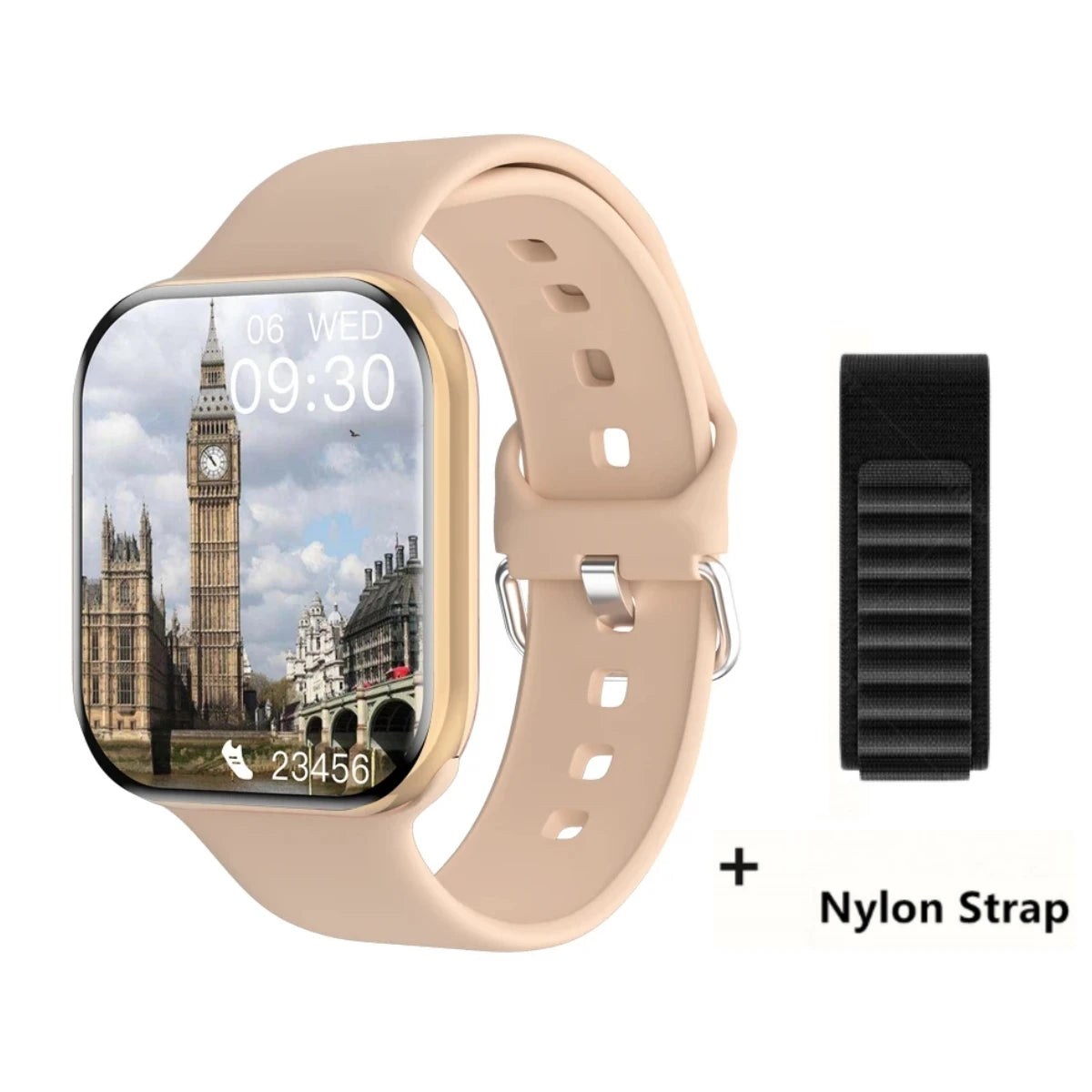 2025 GPS Smartwatch NFC Smart Watch Bluetooth Call Health Monitor Men Women Fitness Bracelet Series 10 for Android Apple Phone