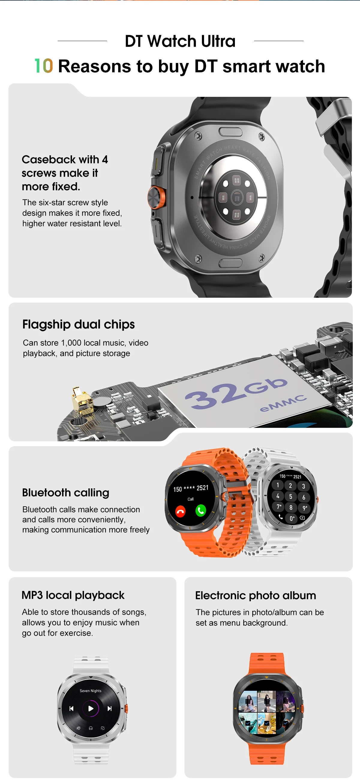 2025New Galaxy Watch 7 Ultra Smart Watch Men 32GB Memory GPS NFC 1.5"AMOLED Screen Fitness Tracker Health Smartwatch For Samsung