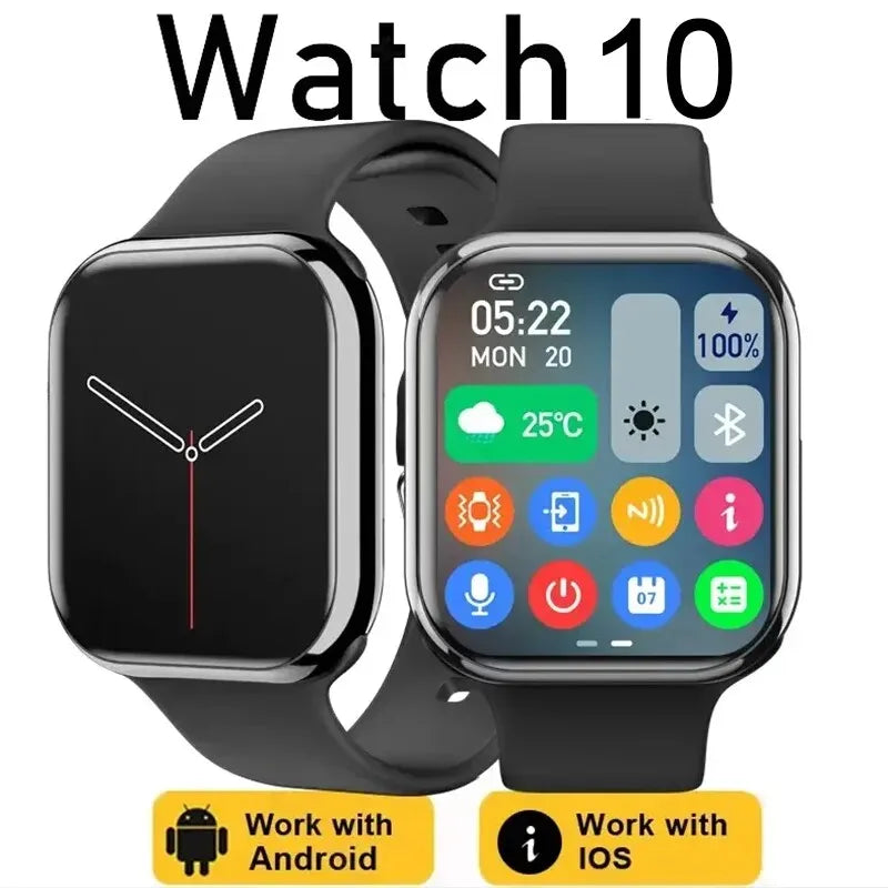 2025 GPS Smartwatch NFC Smart Watch Bluetooth Call Health Monitor Men Women Fitness Bracelet Series 10 for Android Apple Phone