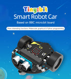Micro:Bit V2 Smart Mini Robot Car Kit Coding for Kids Science Building Kit Learning Educational STEM Toy DIY Electronic Project