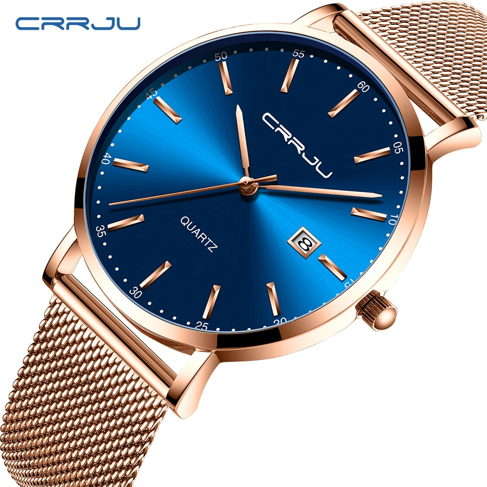 CRRJU Luxury Fashion Woman Bracelet Watch Women Casual Waterproof
