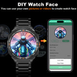 COIUSOR New 1.46-inch GPS Smart Watch, wireless call sync SMS alerts, GPS L1+L5 Dual-Frequency Positioning, Compass, Altitude, Air Pressure, 3D Dly Video Watch Face, 800mAh Large Battery, 100+ sports modes Smartwatch for Fitness Tracking, for IOS and And