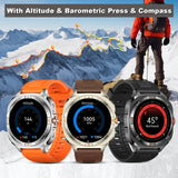 COIUSOR New 1.46-inch GPS Smart Watch, wireless call sync SMS alerts, GPS L1+L5 Dual-Frequency Positioning, Compass, Altitude, Air Pressure, 3D Dly Video Watch Face, 800mAh Large Battery, 100+ sports modes Smartwatch for Fitness Tracking, for IOS and And