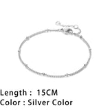 SUNIBI Classic Snake Chain Bracelets for Women Trend Gold Plated