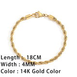 SUNIBI Classic Snake Chain Bracelets for Women Trend Gold Plated