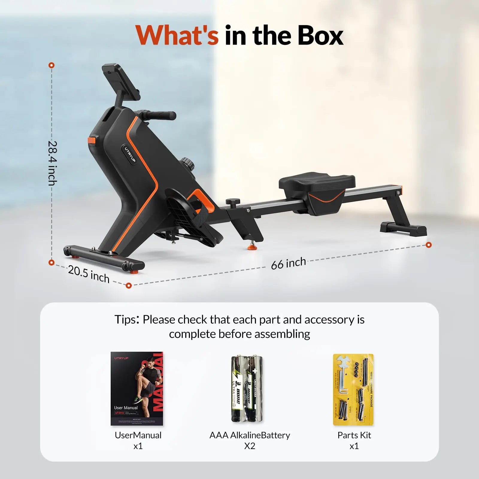 UTRYUP Magnetic Rowing Machines R05 Water Rower