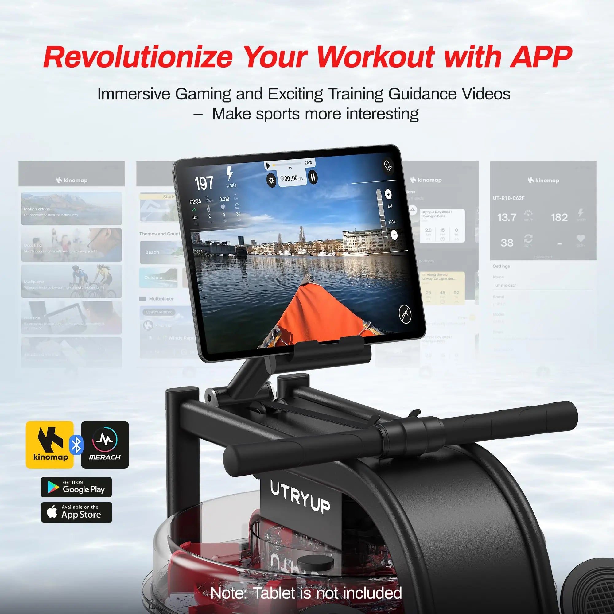 UTRYUP Magnetic Rowing Machines R05 Water Rower