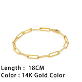 SUNIBI Classic Snake Chain Bracelets for Women Trend Gold Plated