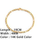 SUNIBI Classic Snake Chain Bracelets for Women Trend Gold Plated