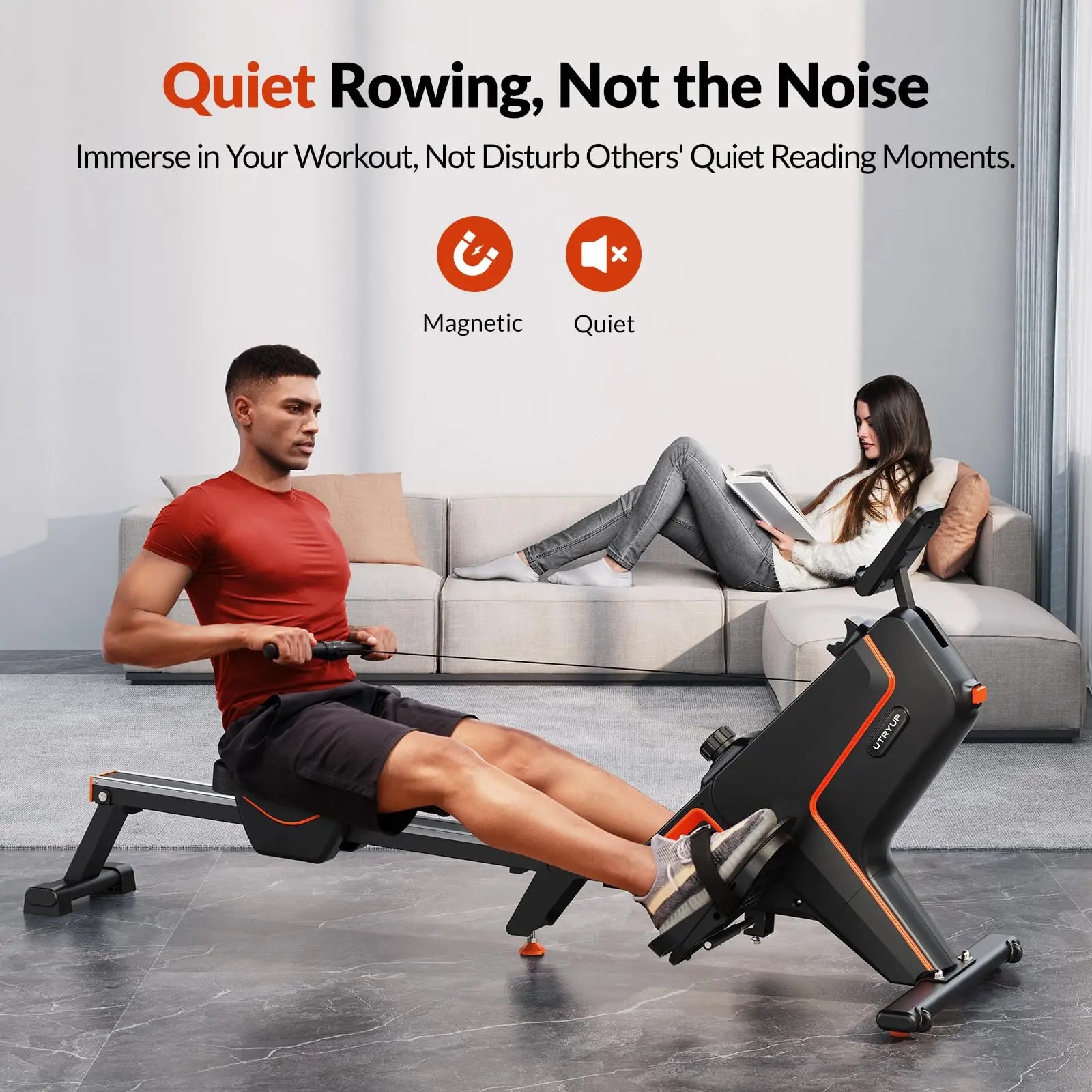 UTRYUP Magnetic Rowing Machines R05 Water Rower