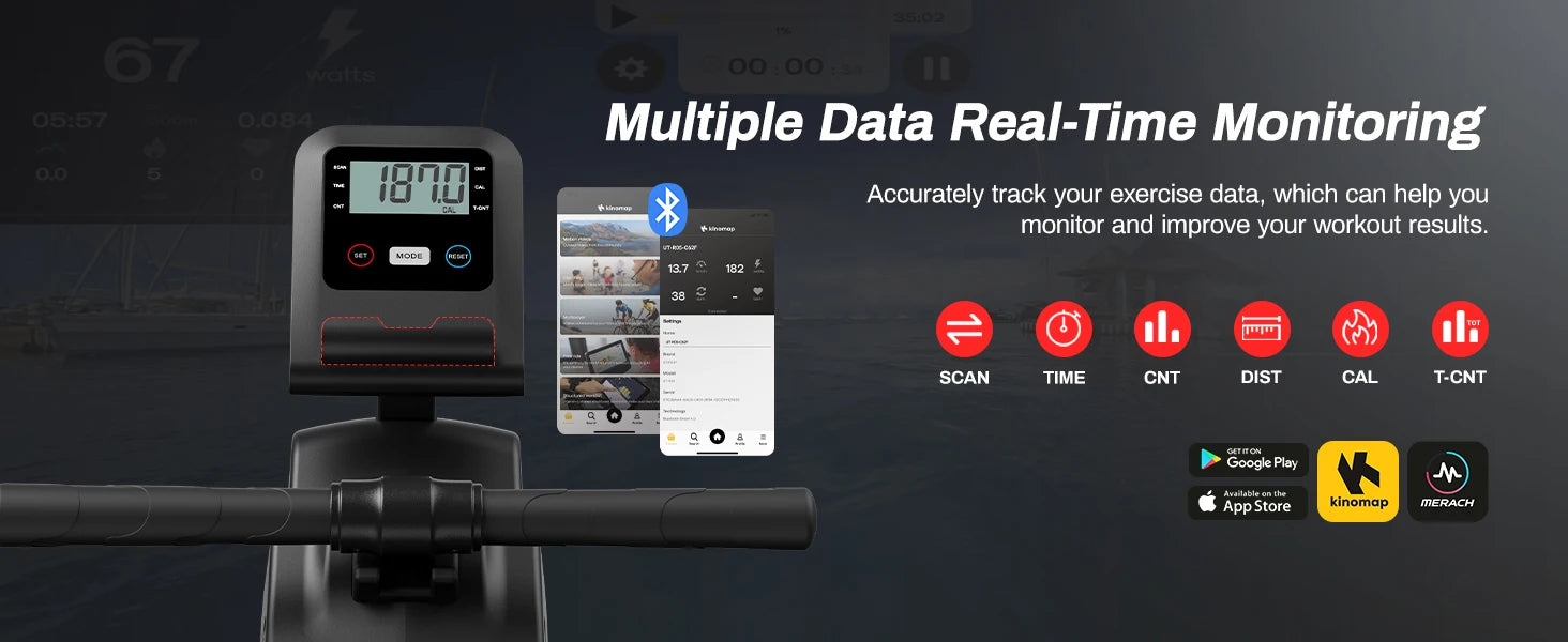 UTRYUP Magnetic Rowing Machines R05 Water Rower