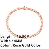 SUNIBI Classic Snake Chain Bracelets for Women Trend Gold Plated