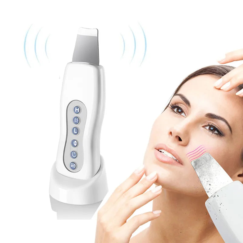 Ultrasonic Skin Scrubber Deep Facial Cleaner