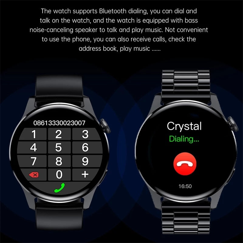 LIGE New Bluetooth Call Smart Watch Men Full Touch Sport Fitness Watches