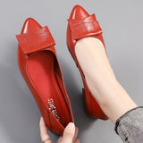 GKTINOO Brand Shoes Thick Heel Ladies Pumps Genuine Leather