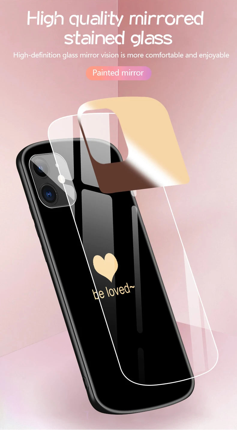 iPhone 16 15 14 13 12 11 Pro XS Max X 8 7 Plus Mirror Lanyard Cover