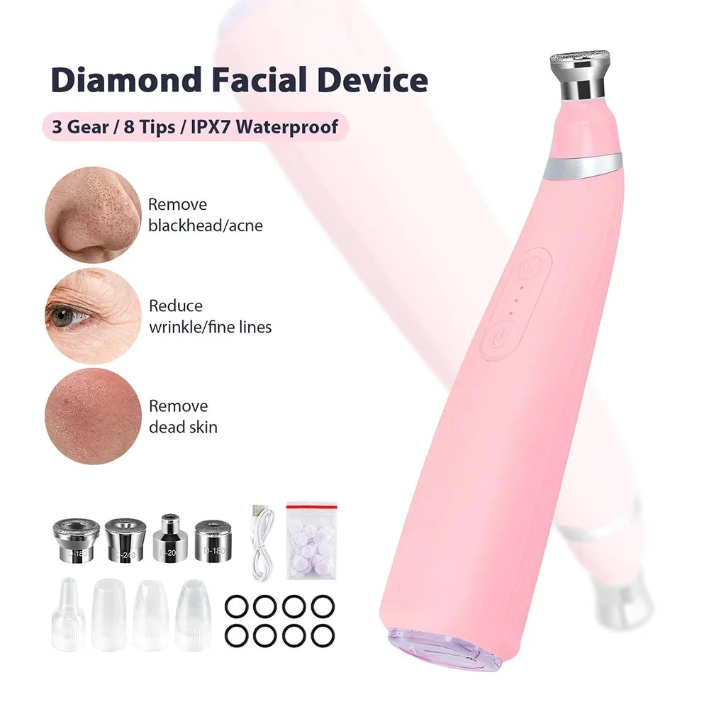 Diamond Dermabrasion Wand Water Spray Exfoliation