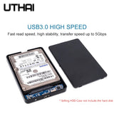 UTHAI T22 2.5" SATA to USB3.0 HDD Enclosure Mobile Hard Drive Cases for SSD External Storage HDD Box With USB3.0/2.0 Cable ABS