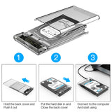 UTHAI G06 USB3.0/2.0 HDD Enclosure 2.5inch Serial Port SATA SSD Hard Drive Case Support 6TB transparent Mobile External HDD Case